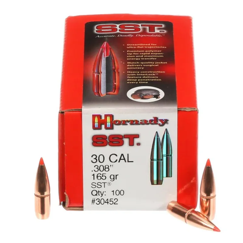 Hornady 30 cal 165gr SST Heads